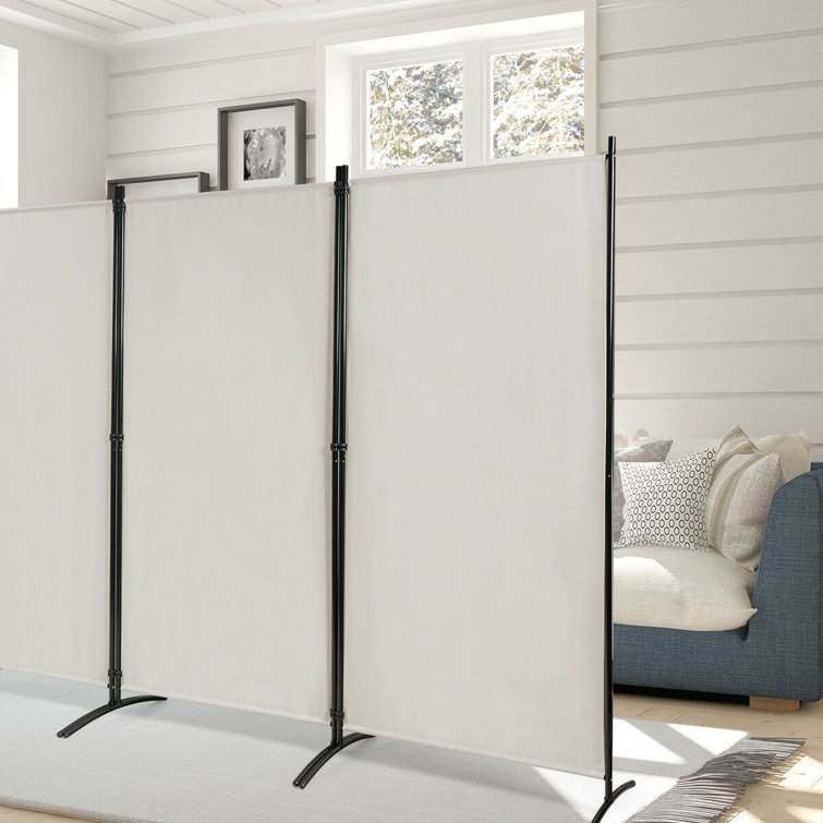 Symple Stuff 3Panel Freestanding Wood Room Divider With Durable Hinges